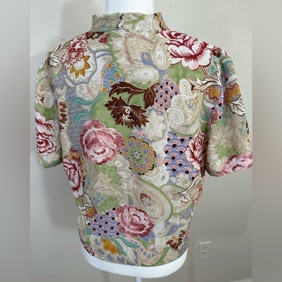 Pendleton sz 16 p blouse in a beautiful floral design. Vintage styling - Picture 10 of 13